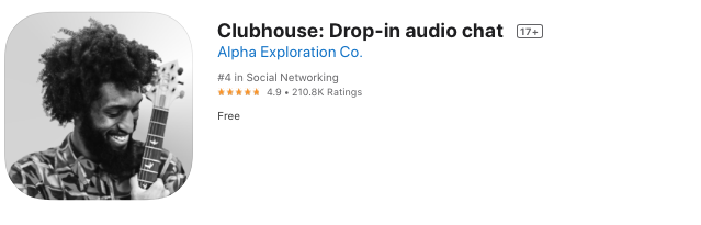 Clubhouse su Apple Store